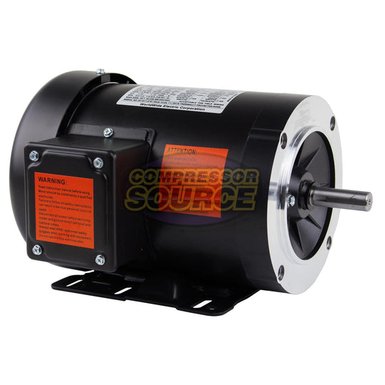 1/2 HP 3 Phase Electric Motor 1725 RPM 56C Frame 230/460V TEFC NAT12-18-56CB C-Face