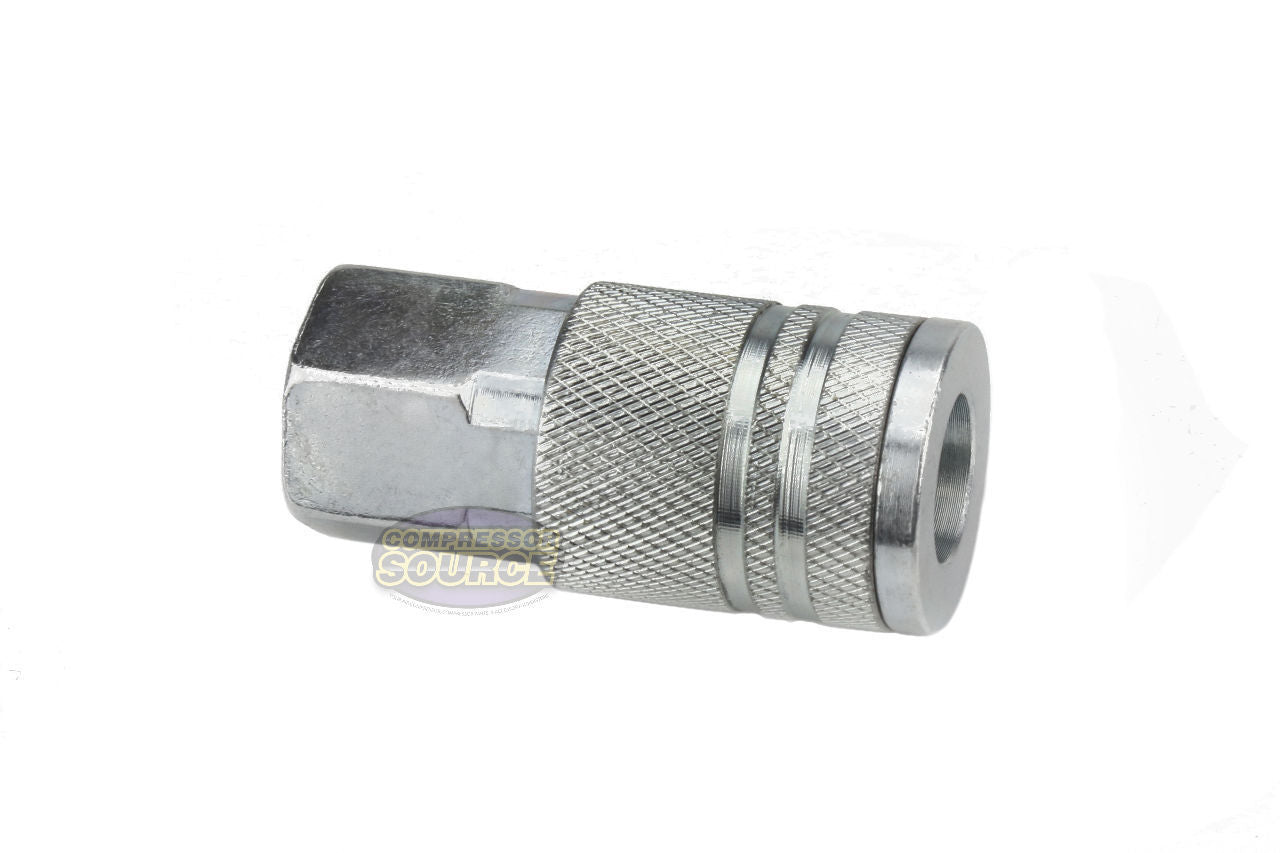 Industrial Interchange 1/4" Female NPT Steel Coupler