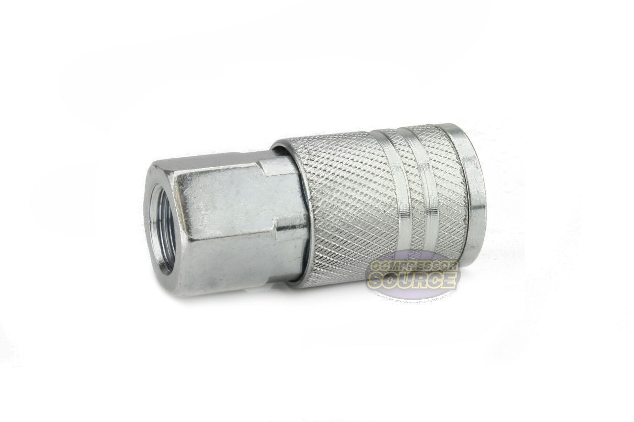 Industrial Interchange 1/4" Female NPT Steel Coupler