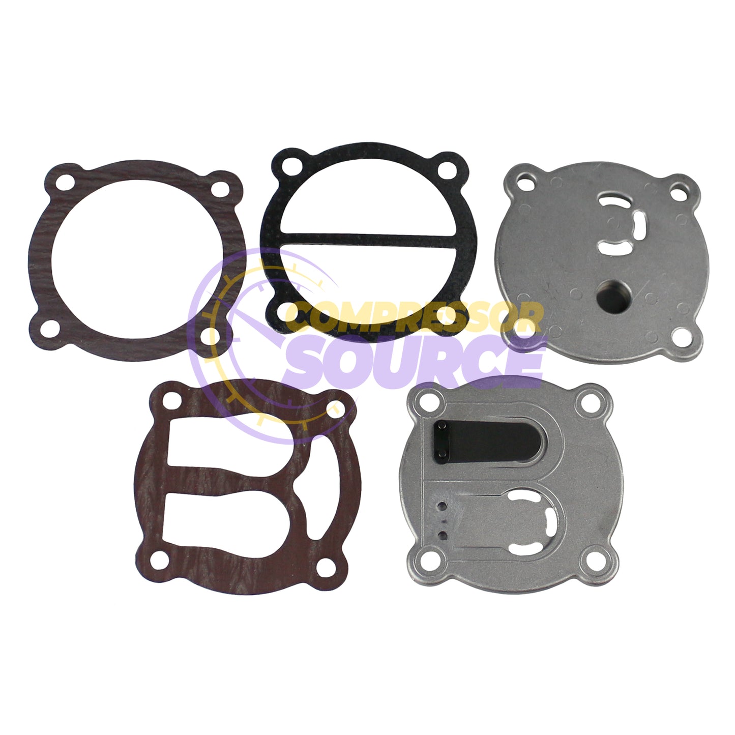 Puma Air Compressor Head Reed Valve Plate Assembly With Gaskets Inlet Exhaust