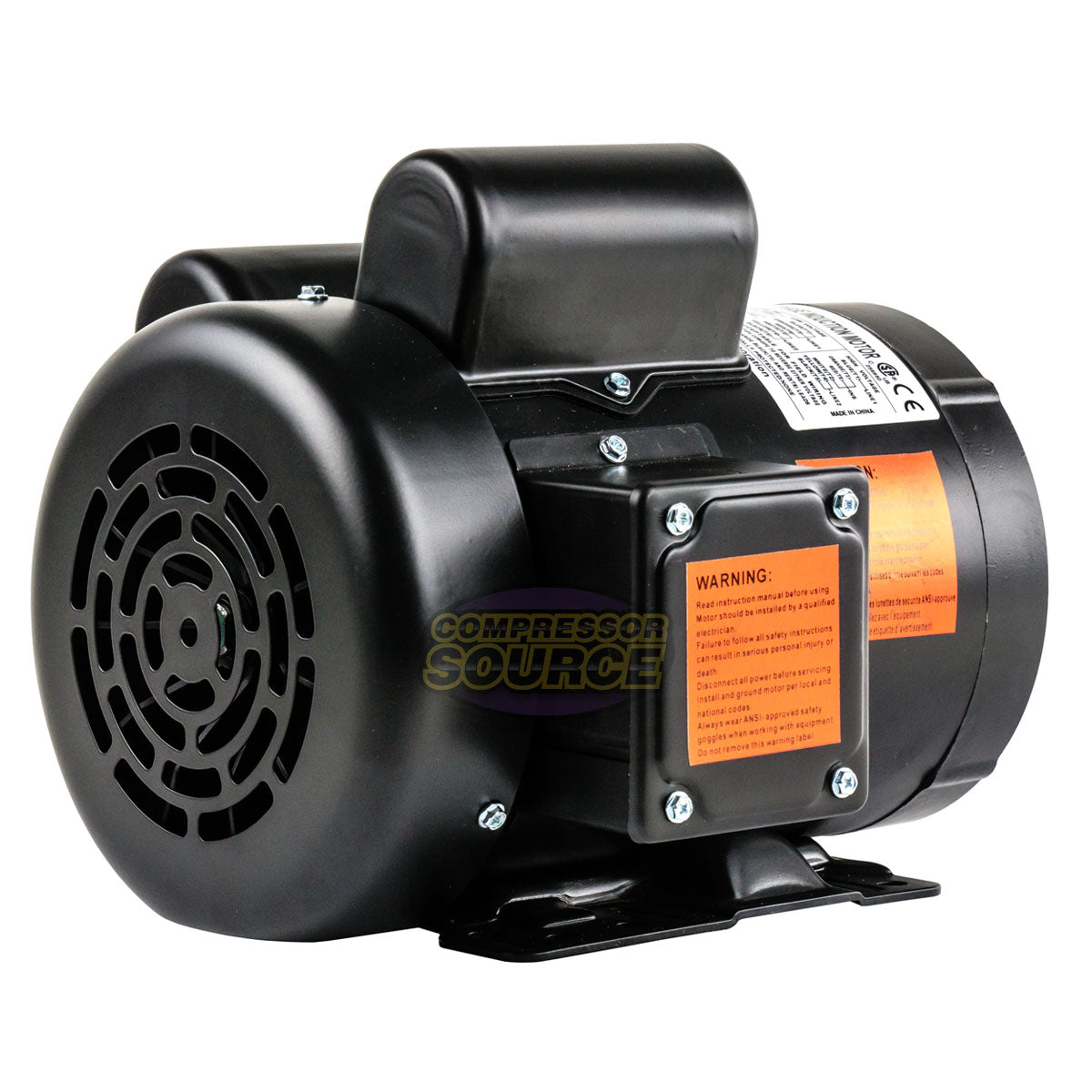 1.5 HP Electric Motor Single Phase 56C Frame 3450 RPM TEFC 115 / 230V C Face