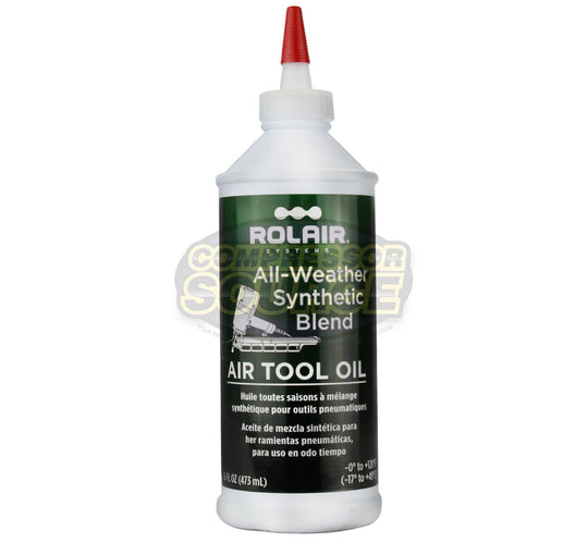 Rolair Pneumatic Air Tool Oil Lubricant 16oz. with Easy Pour Spout OILTOOL16