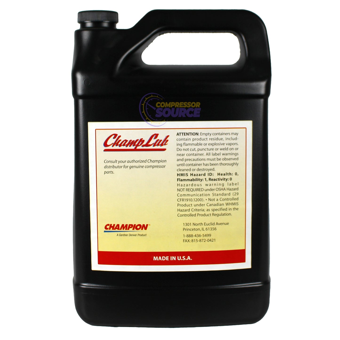 Champion Champlub P08909A Reciprocating Air Compressor Oil 1 Gallon Long Lasting