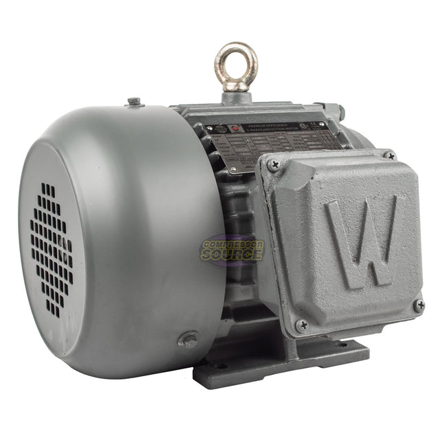 1 HP 3 Phase Electric Motor 1755 RPM 143T Frame 230/460V TEFC PEWWE1-18-143T