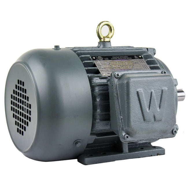 2 HP 3 Phase Electric Motor 1755 RPM 145T Frame 230/460V TEFC PEWWE2-18-145T