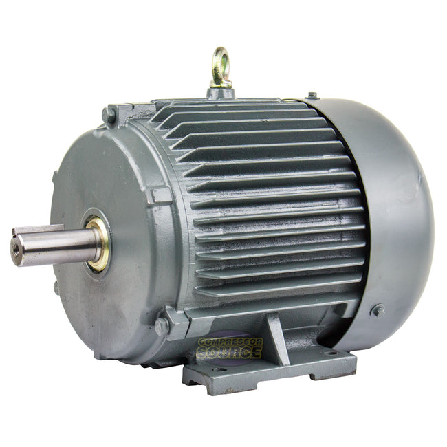 3 HP 3 Phase Electric Motor 1755 RPM 182T Frame 230/460V TEFC