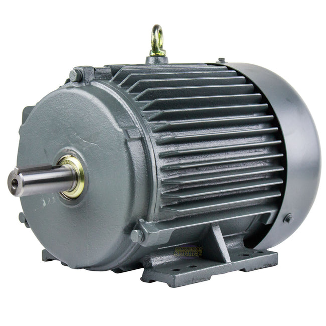 5 HP 3 Phase Electric Motor 3505 RPM 184T Frame 230/460V TEFC