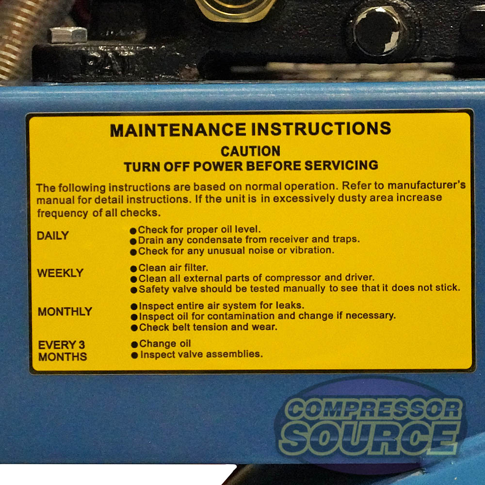 3 HP 60 Gallon 11 CFM @ 90 PSI Air Compressor 1 Phase 1 Stage Puma PK6060V