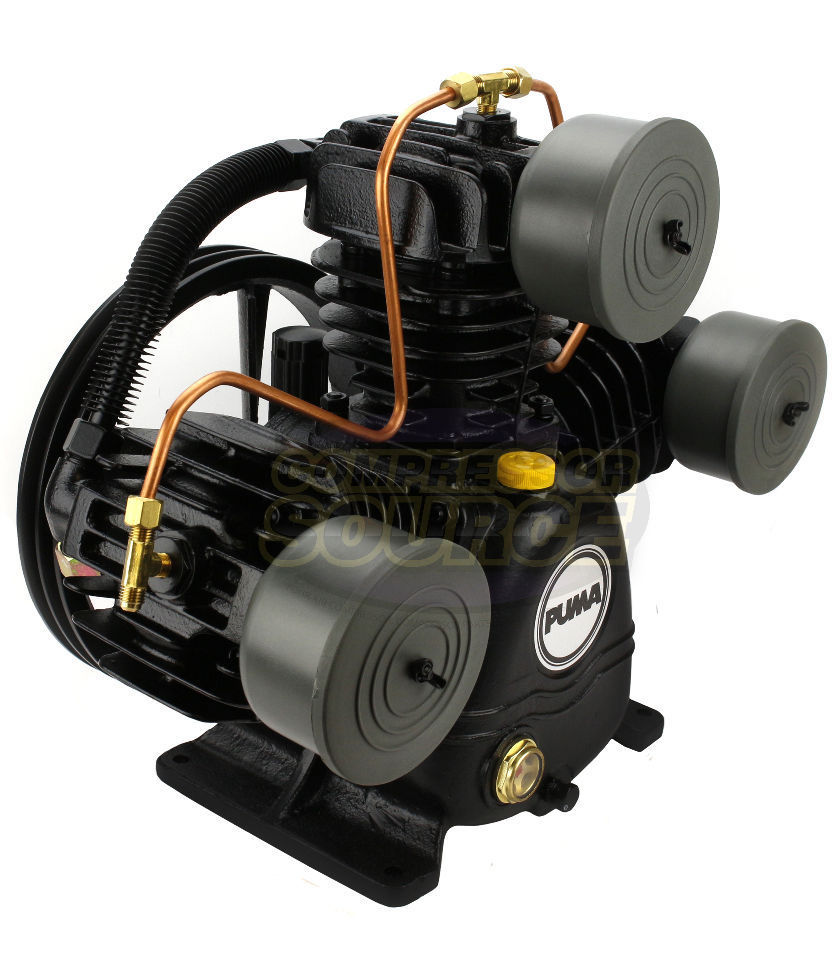 Puma 3 Cylinder Single Stage Cast Iron 22SCFM Air Compressor Pump