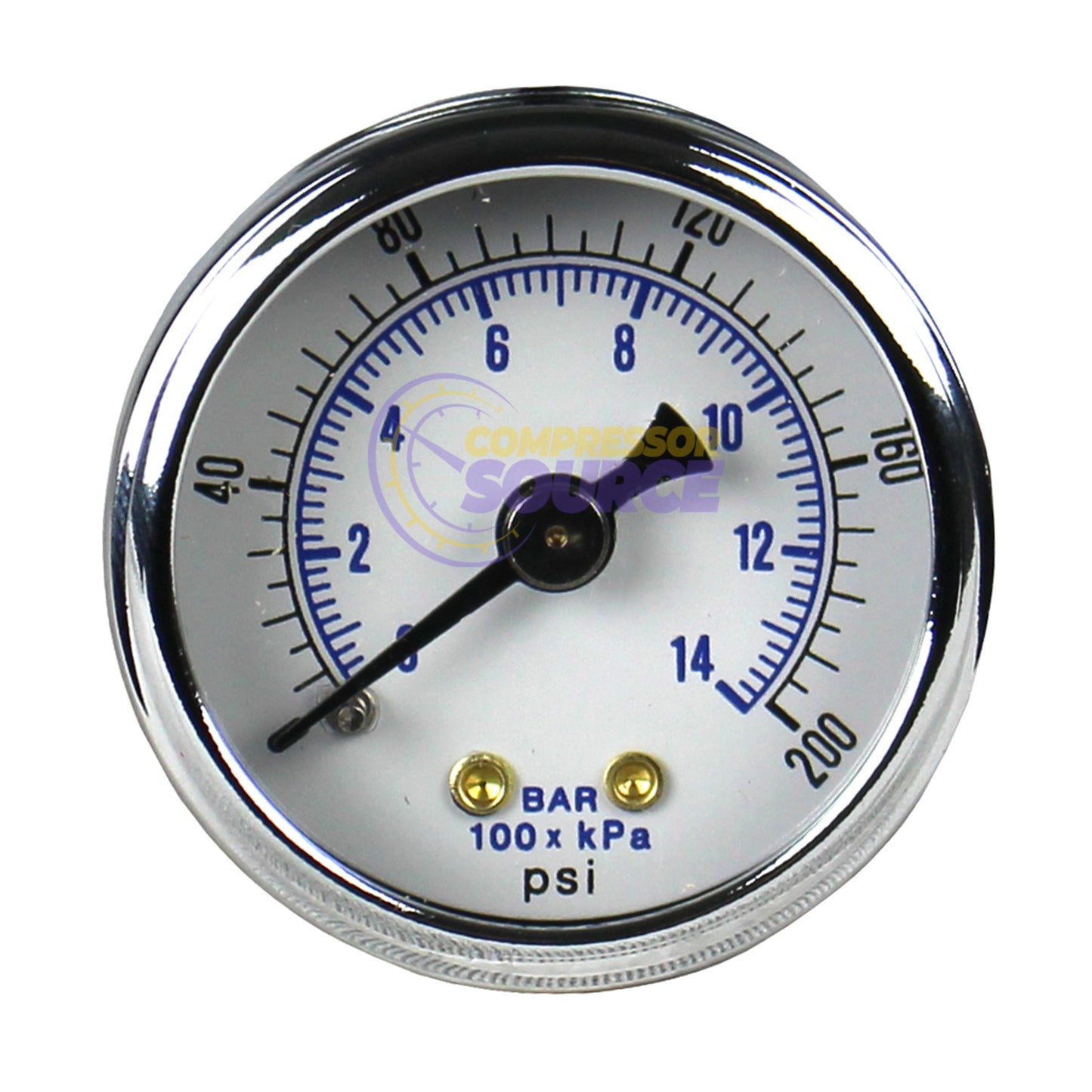 1/4" Industrial Air Compressor Pressure Regulator with Gauge and Wall Mounting Bracket