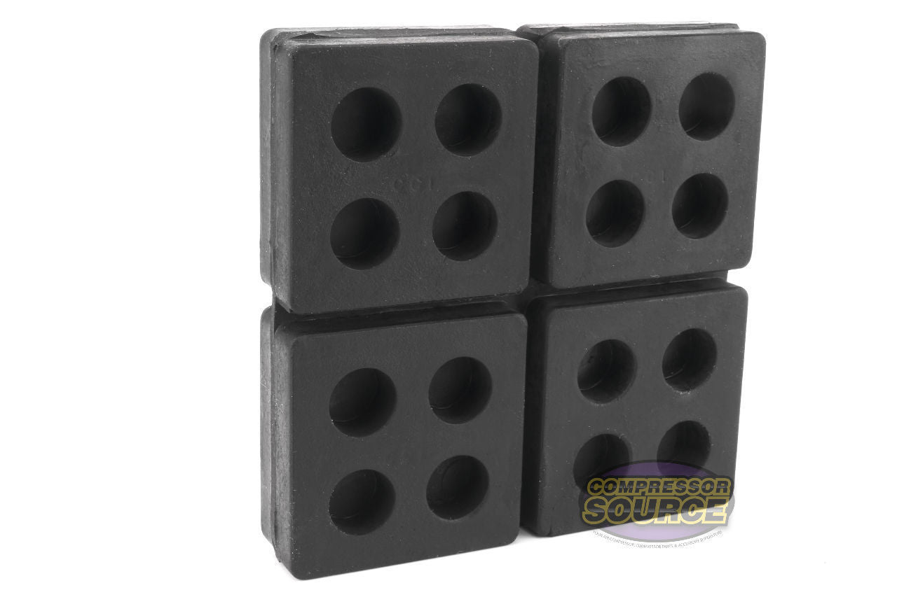 Set of 8 New Industrial Anti Vibration Pads 4" x 4" x 3/4" Thick