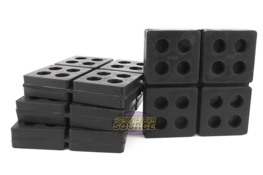 Set of 4 Industrial Anti Vibration Pads 4" x 4" x 3/4" Thick R44