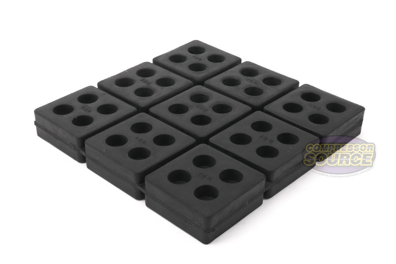 24 Pack ﻿﻿Anti Vibration Pad Isolation Dampener All Rubber Heavy Duty ﻿6x6x3/4"