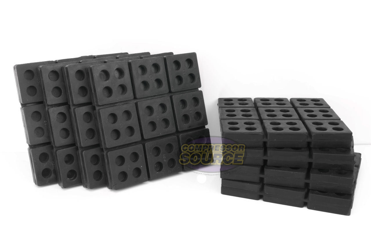 8 Pack ﻿﻿Anti Vibration Pad Isolation Dampener All Rubber Heavy Duty ﻿6x6x3/4"