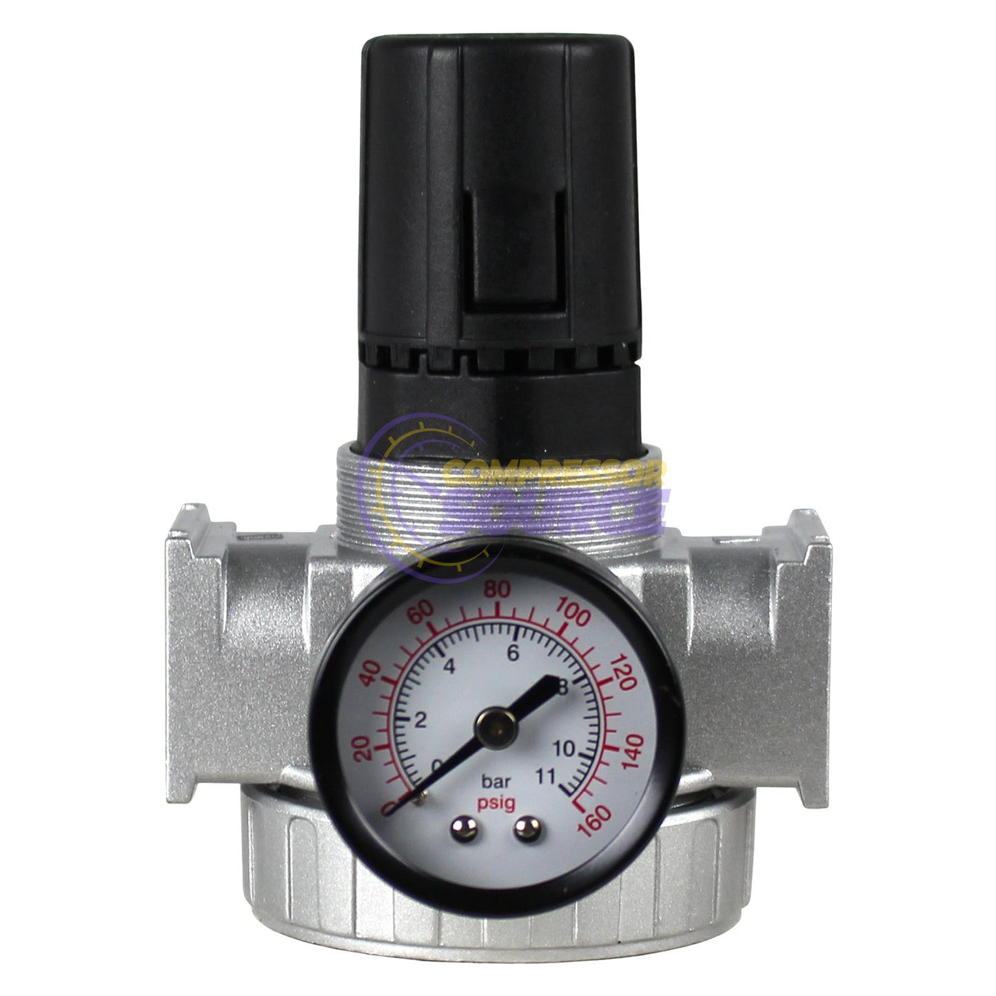 3/8" Heavy Duty Air Compressor Pressure Regulator with Gauge and Wall Mounting Bracket