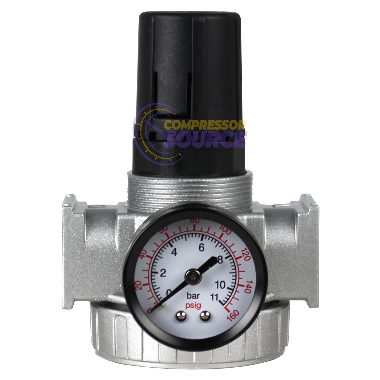 1/2" Compressor In Line Compressed Air Industrial Regulator Heavy Duty with Gauge R804N