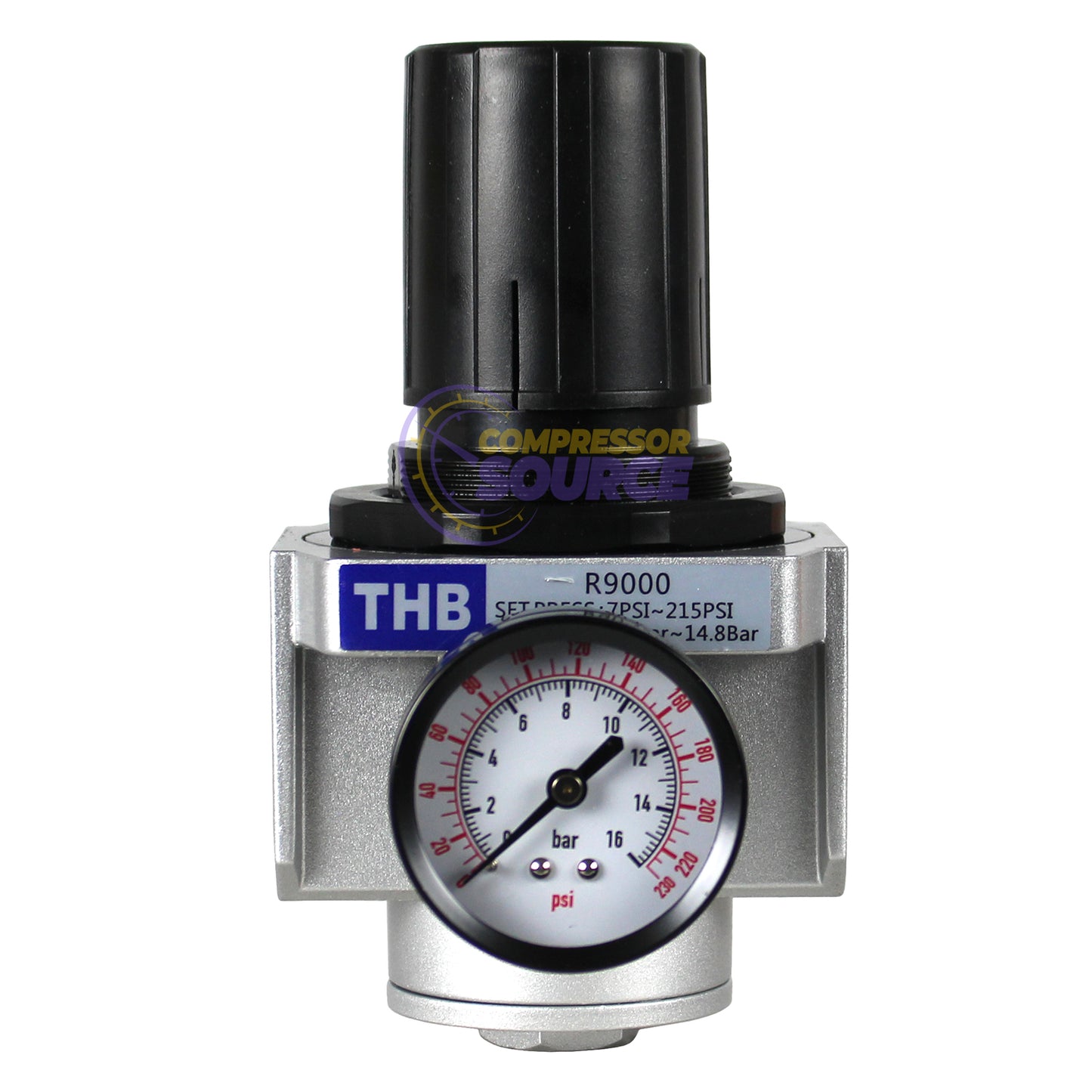 3/4" NPT Heavy Duty High Flow Compressed Air Pressure Regulator 162 CFM R906N