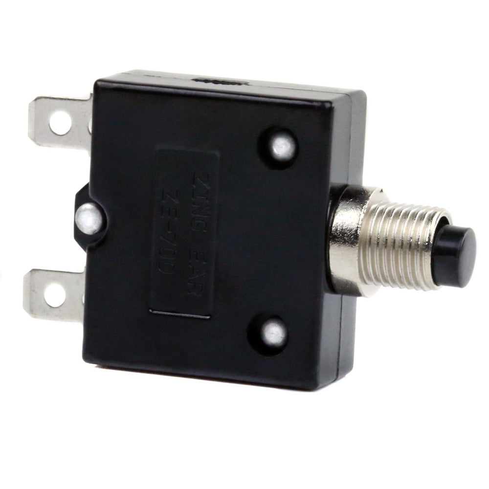 Puma 22 Amp Circuit Breaker Push Button 12 / 24 / 50 Volts DC 110 220 AC Switch