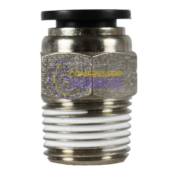 Prevost 3/8" MNPT x 3/8" OD Push In To Lock Straight Fitting RPD MR3822