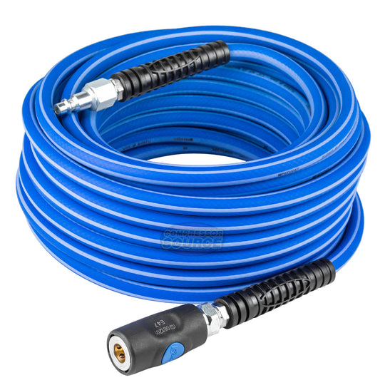 Prevost Flexair 1/4" x 50' Air Hose With Prevo S1 1/4" Body Industrial Coupler RST RISB1450