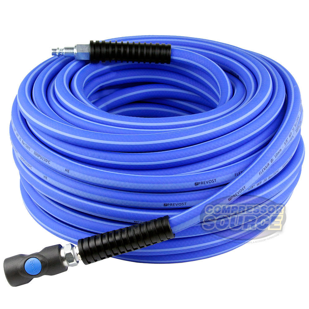 3/8" Flexair 100ft High Flexibility Air Hose Extension with Couplings Prevost