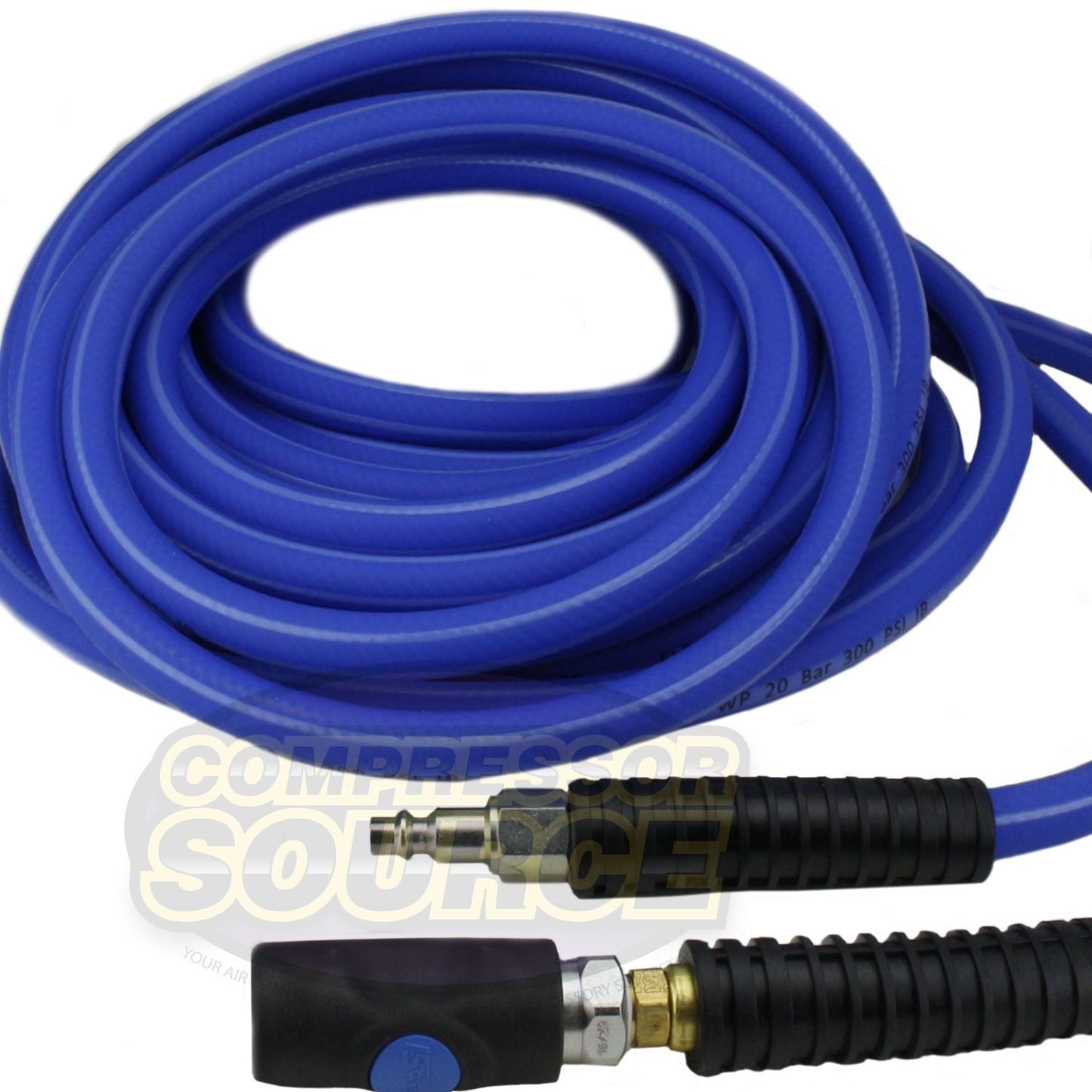 Prevost RISB3850 High Quality Flexair 50' x 3/8" Air Hose with Prevo S1 Industrial Coupler