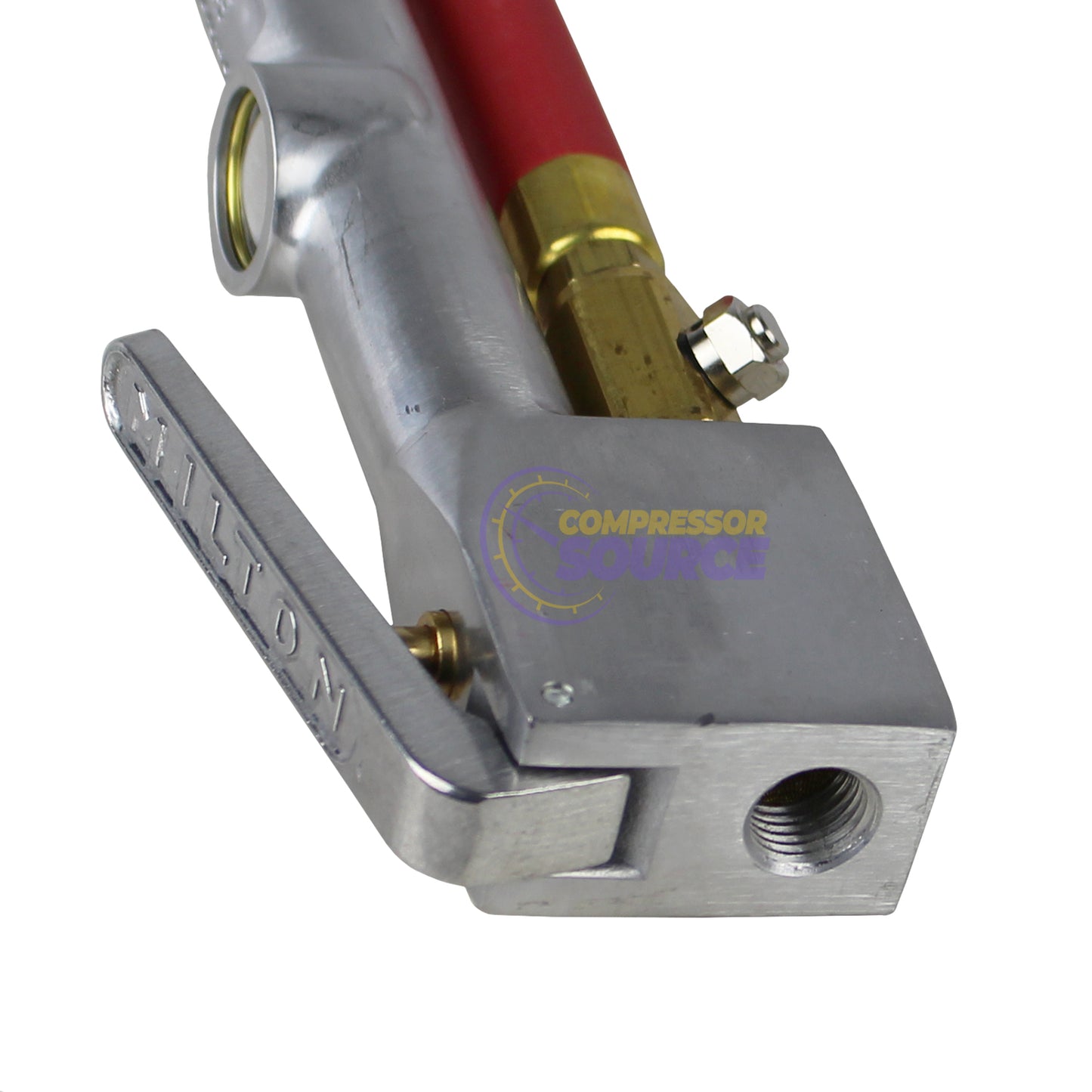 Milton Straight Foot Chuck Inflator Gauge 15" Dual Head Hose 10-160 PSI S-516