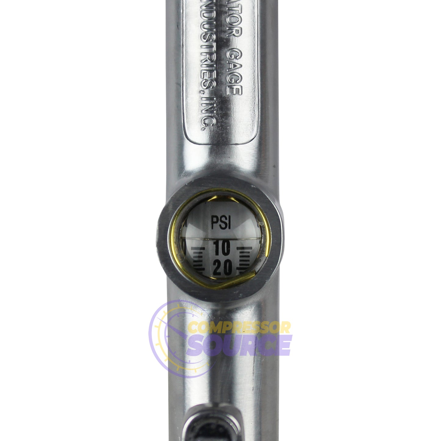 Milton Straight Foot Chuck Inflator Gauge 15" Dual Head Hose 10-160 PSI S-516