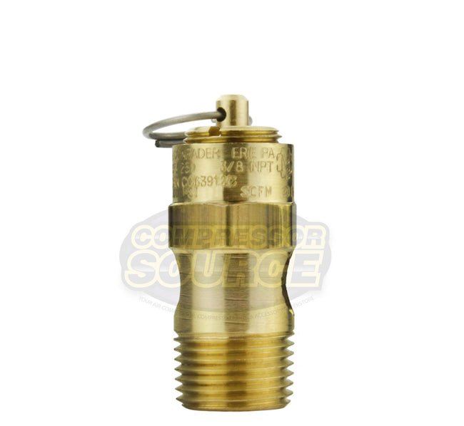 75 PSI 3/8" Male NPT Air Compressor Pressure Relief Safety Pop Off Valve