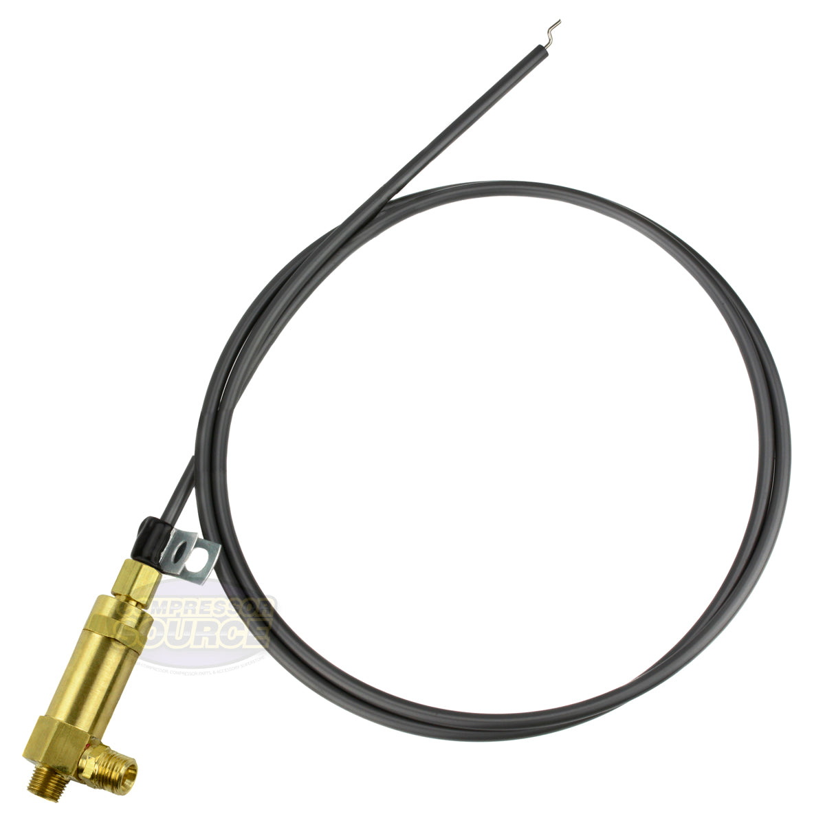 48 Bullwhip Large Throttle Control Cable Gas Air Compressor w/ Side