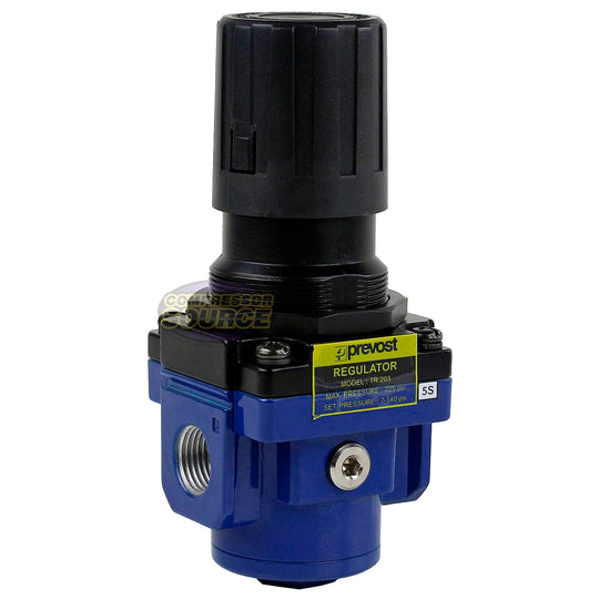 Prevost TR203 1/2" Female NPT Compressed Air In Line Regulator 225 MAX PSI 141 SCFM