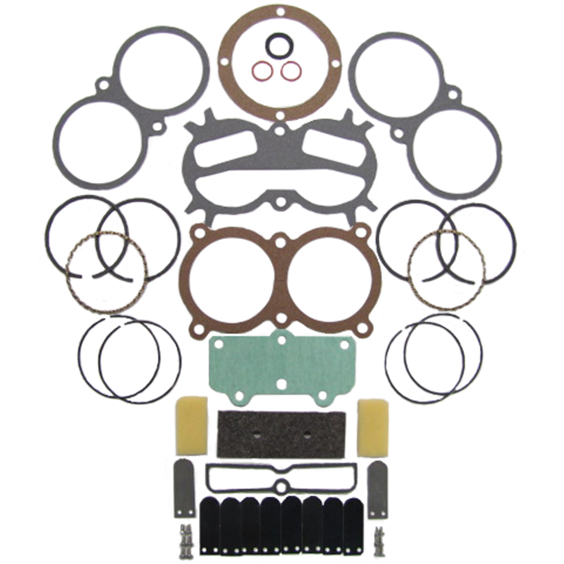 Complete Rebuild Kit For Campbell Hausfeld Air Compressor Pump With 2 3/4" Rings