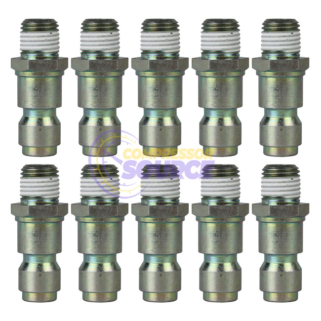 Prevost 1/4" Male NPT Plug Truflate Adaptor T Style Corrosion Proof URP086251 Pack of 10