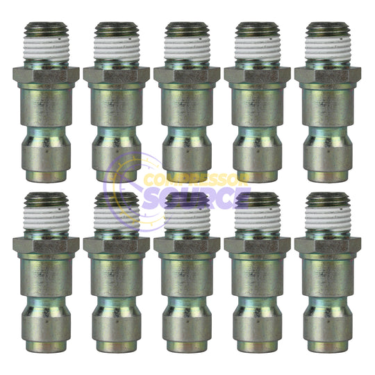 Prevost 1/4" Male NPT Plug Truflate Adaptor T Style Corrosion Proof URP086251 Pack of 10