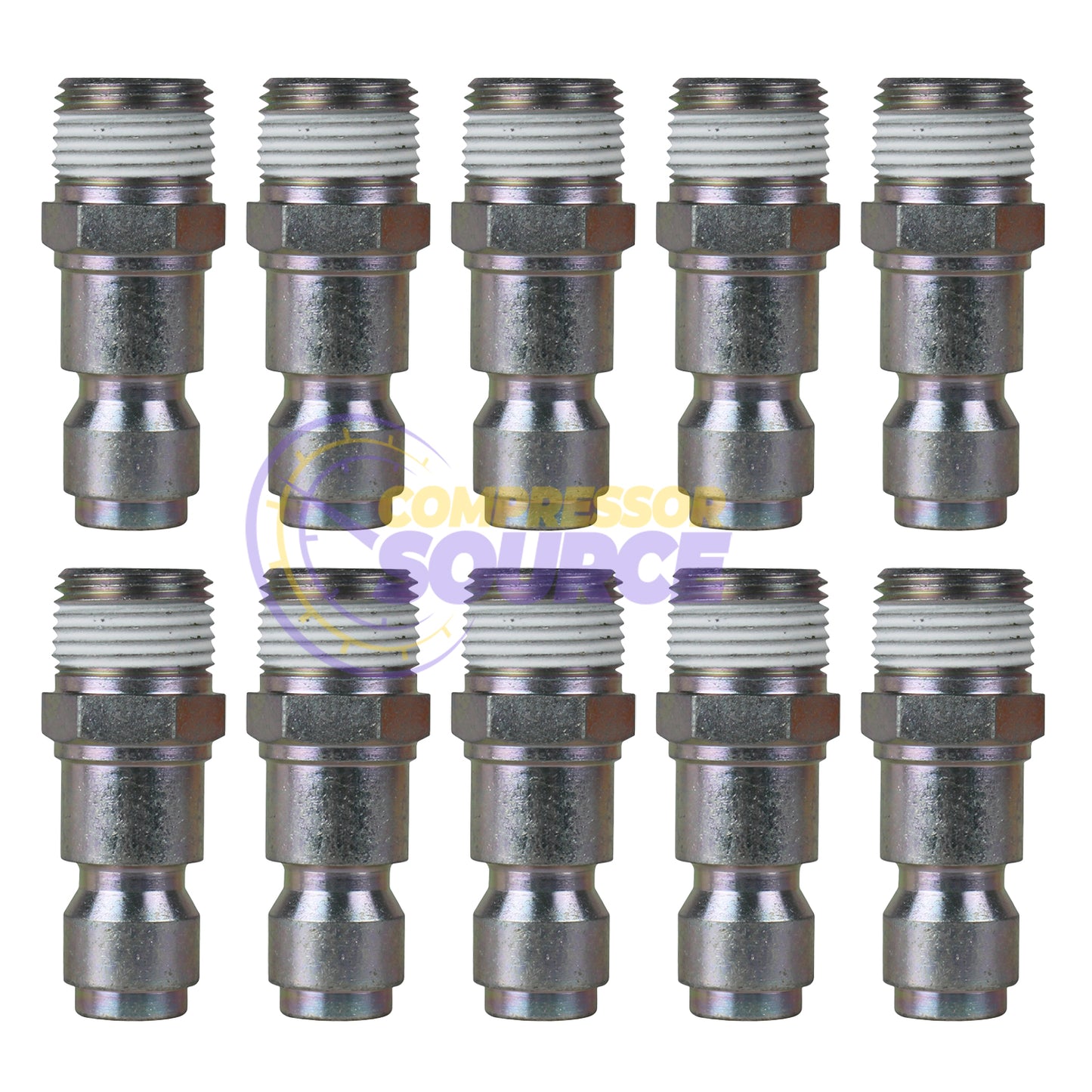Prevost 3/8" Male NPT Plug Truflate Adaptor T Style Corrosion Proof URP086252 Pack of 10