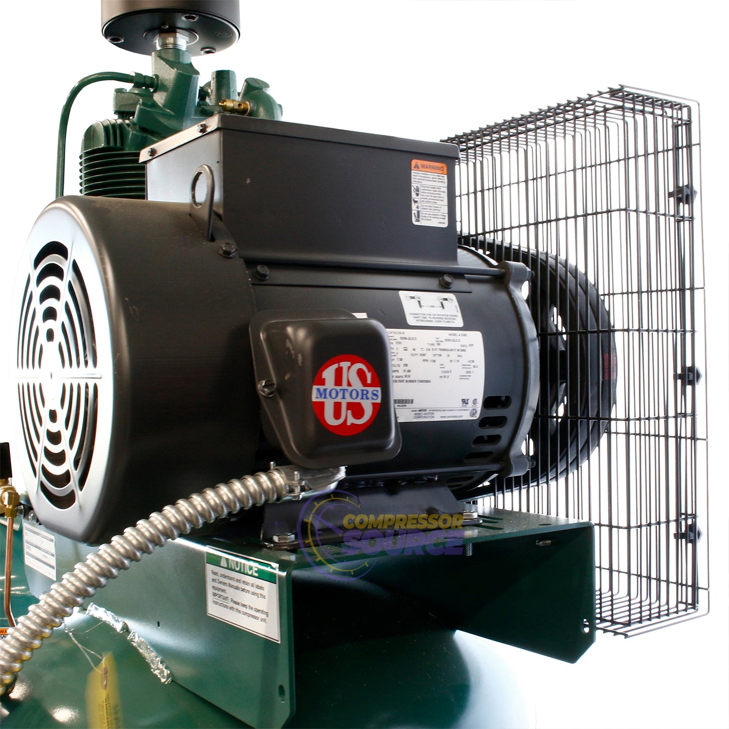 7.5 HP 22 CFM 80 Gallon Air Compressor 1 Phase 230V Champion VR7F-8