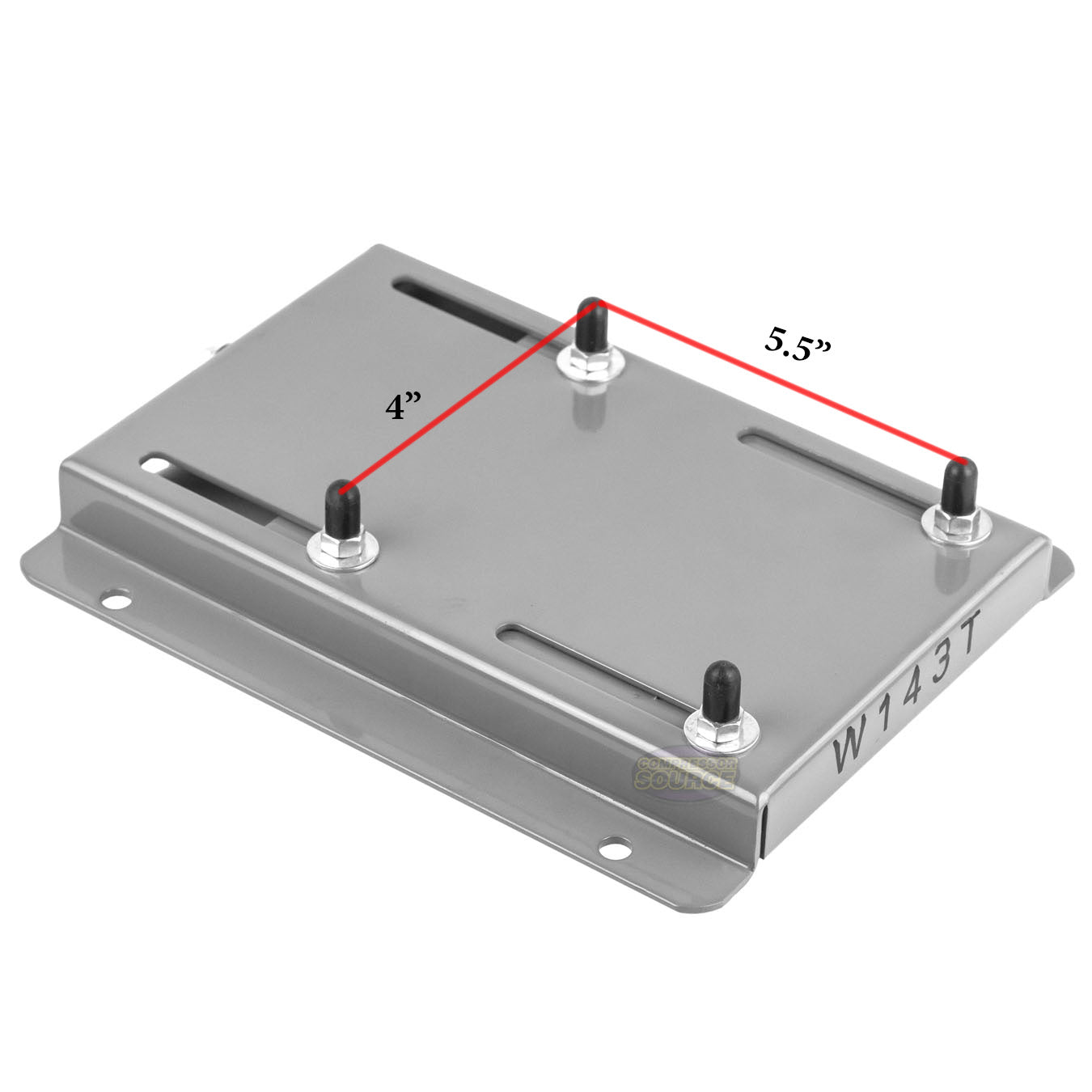 143T Frame Electric Motor Base Mount Adjustable Slide Plate Universal Mounting W143T