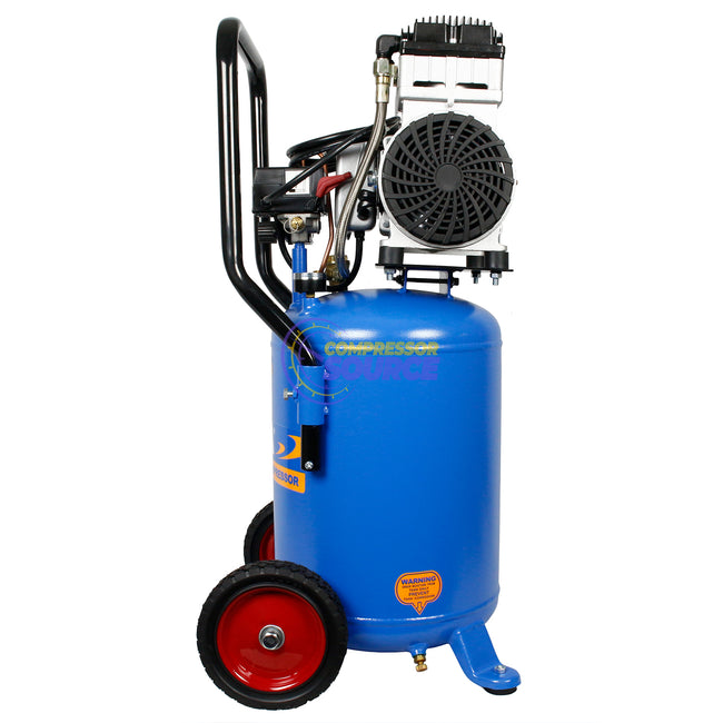 Puma 1.5 HP 8 Gallon 115V Oil Free Ultra Quiet Wheeled Portable Air Compressor