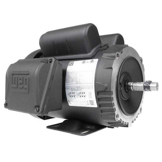 3/4 HP Single Phase Electric Motor 3500 RPM 56C Frame 115/208-230V TEFC C-Face WEG