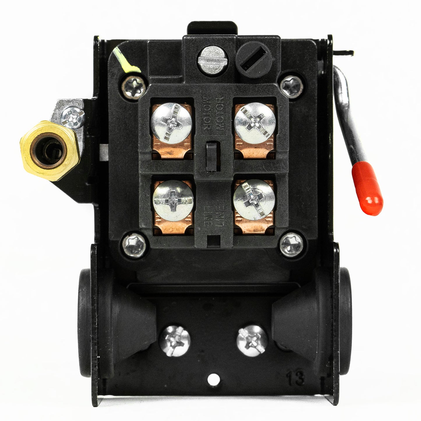 Four Port 80-100 PSI Air Compressor Pressure Switch Control 1/4" NPT 12 Amp