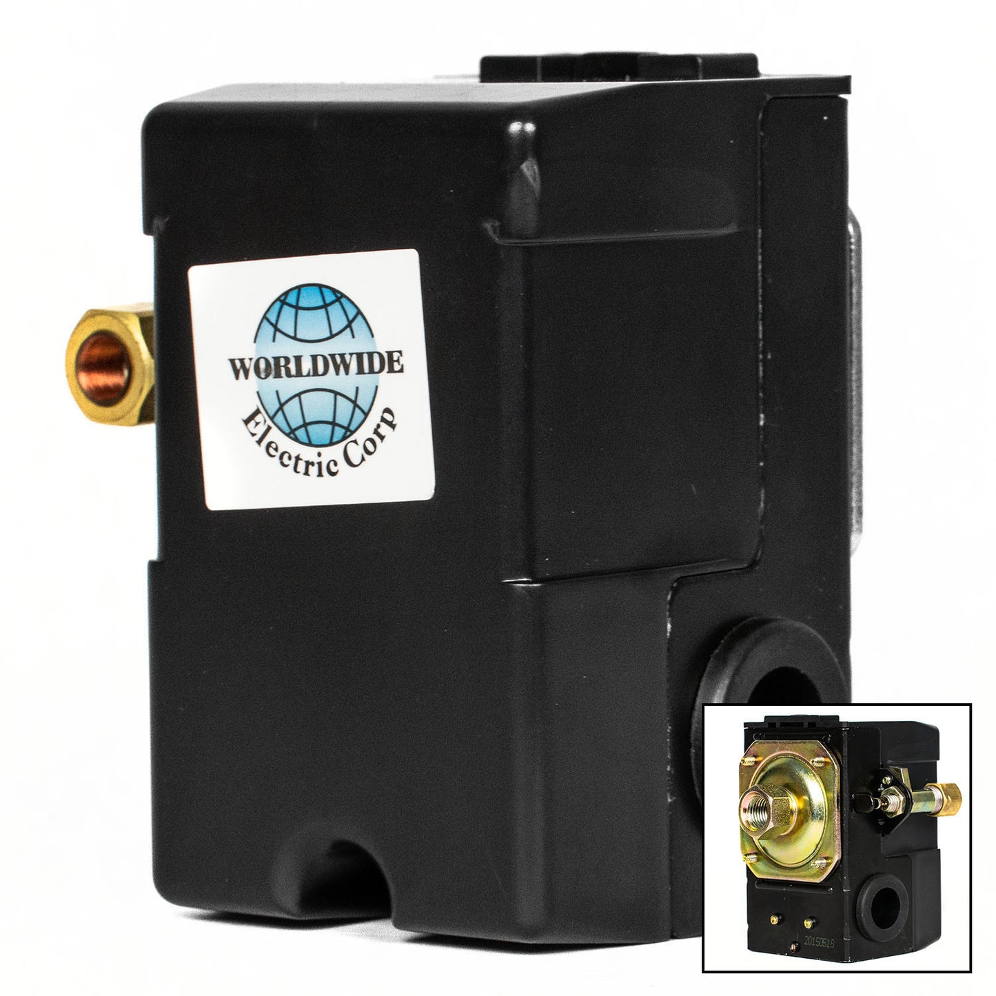 Single Port 140-175 PSI Air Compressor Pressure Switch Control 1/4" NPT 12 Amp