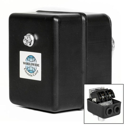 Metal Housing 115-150 PSI Air Compressor Pressure Switch Control Single Port
