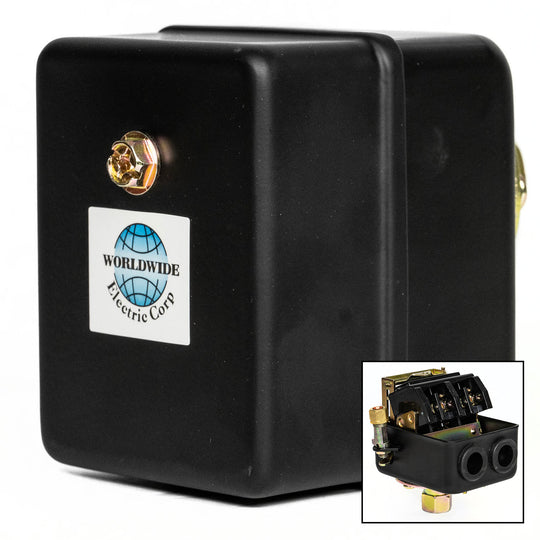 Metal Housing 115-150 PSI Air Compressor Pressure Switch Control Single Port