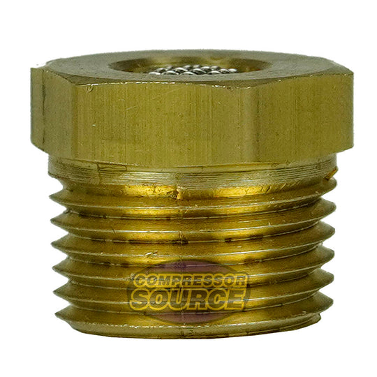 All Brass 3/8" Male NPT Muffler And Exhaust Diffuser For Use With Unloaders