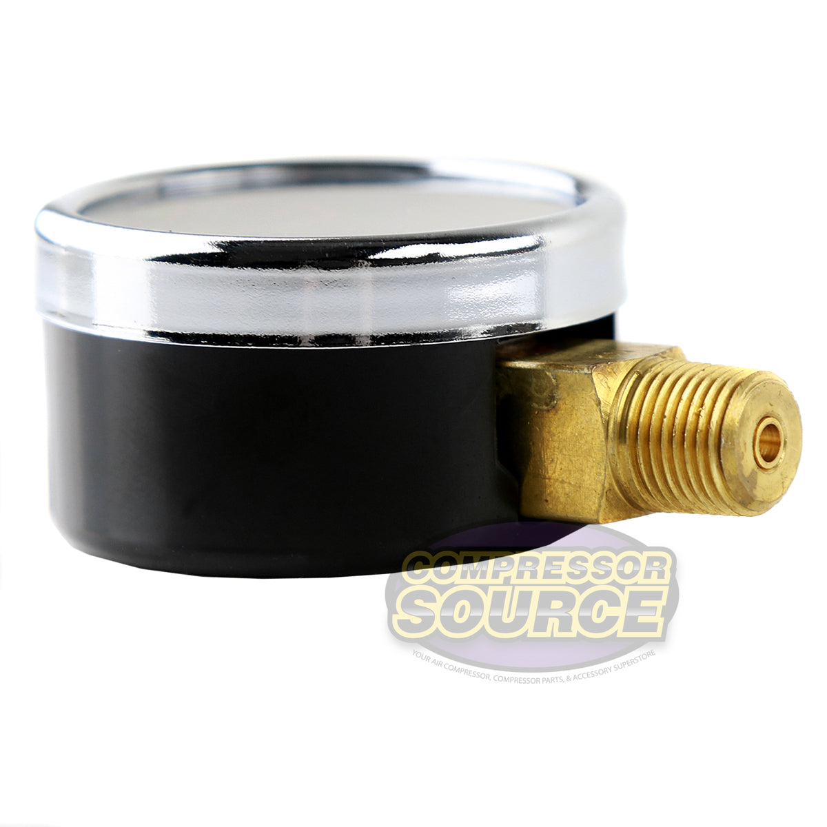 1/8" NPT 0-160 PSI Air Pressure Gauge Lower Side Mount with 1.5" Face