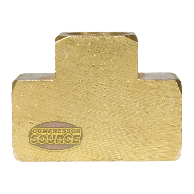 3/8" NPTF Female Union Tee Solid Brass Pipe Fitting T Joint Hose Connector 101SE