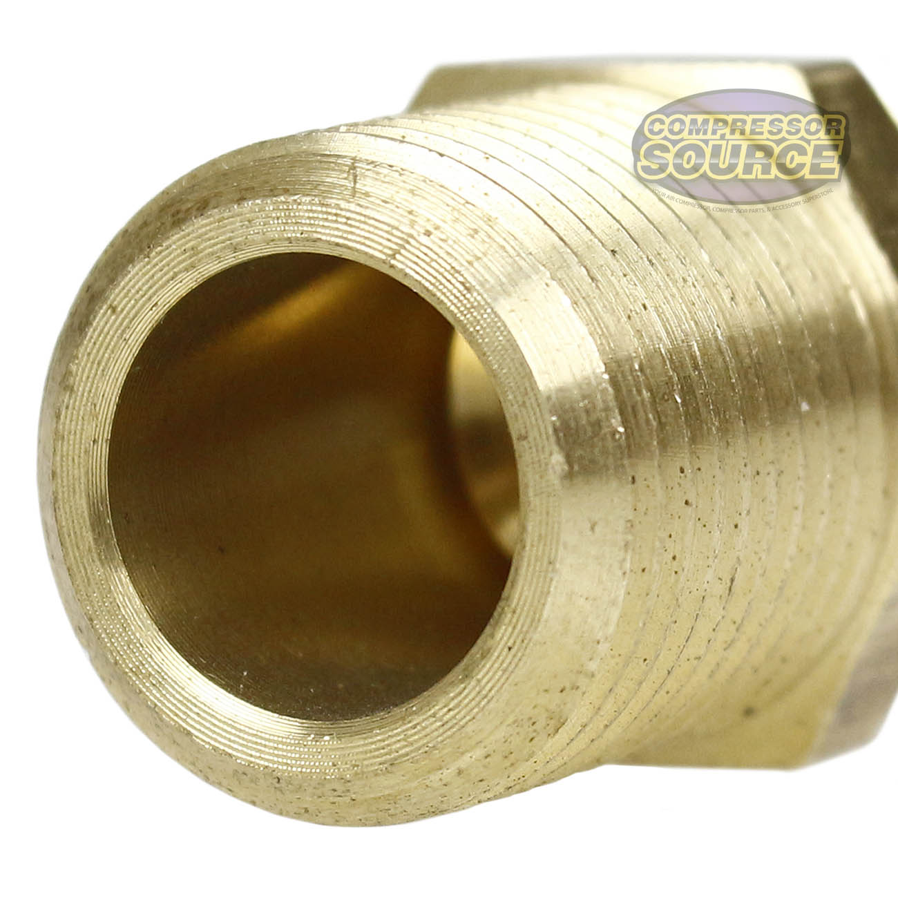 1/2" x 1/2" Brass Male Adapter Straight Connector for Flared Tubing 10269-5Pack