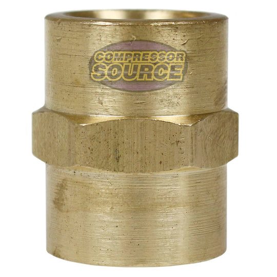 3/8" NPTF Thread Size Solid Brass Coupling Pipe Fitting 1200 PSI Maximum 103E