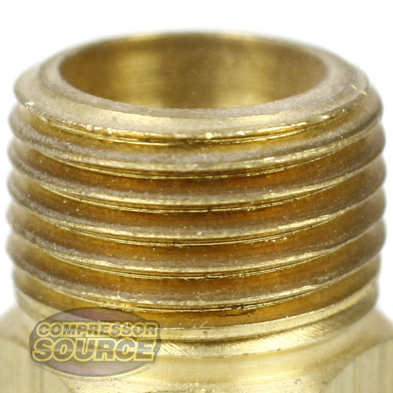Brass 1/2 NPT X 1/8 NPT Hex Reducing Bushing – Solid Brass, Made In USA