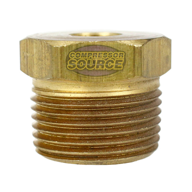 3/4" Male NPT x 1/8" Female NPT Reducer Hex Bushing Brass Pipe Fitting 110JA